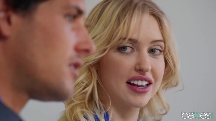 Slutty blonde chick is sucking a lucky guy s dick and sharing it with her best friend